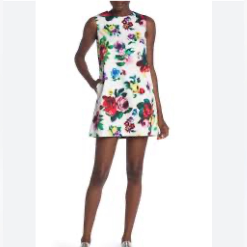 Love Moschino Floral- print Shift Dress, size US 6